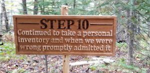 Step 10 sign