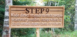 Step 9 sign