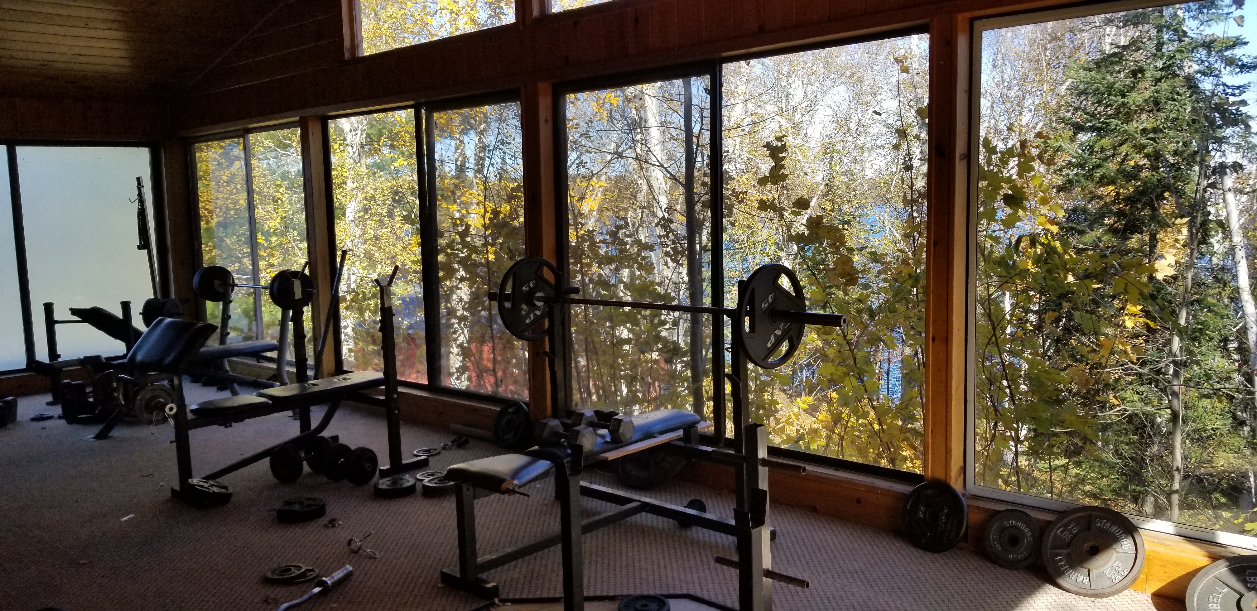 Fitness Room with a view